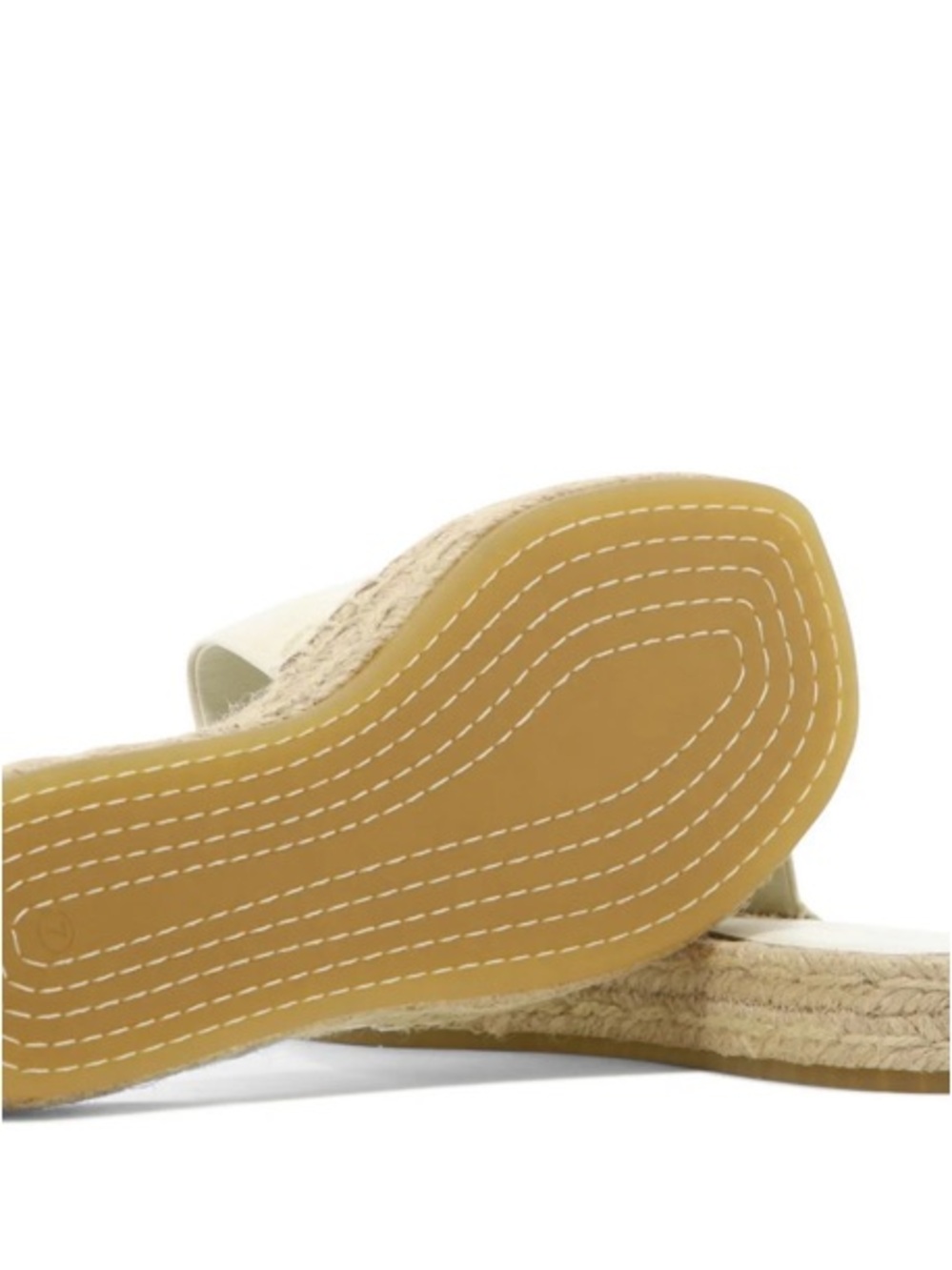 TORY BURCH Sandals NEW Double T Espadrille Slides Size 8 - Picture 5 of 8